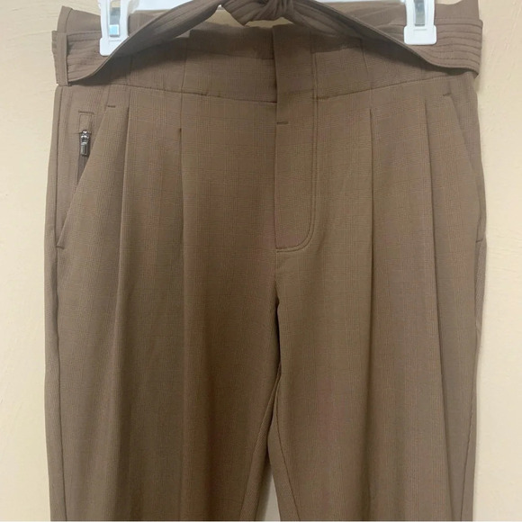 Athleta Skyline Plaid Pant II in Brown Size 2P 2 Petite - Picture 7 of 15